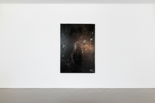 Emergence by Yaku — gallery installation view, modern white gallery with spotlighting