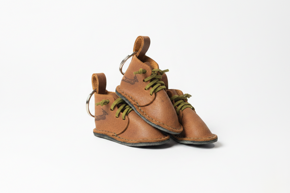 Leather Boot Keyring