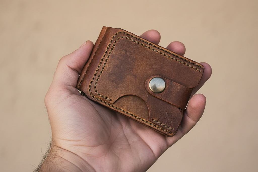 Leather Wallet - Brown