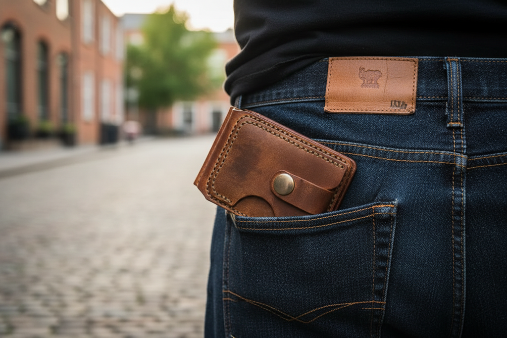 Leather Wallet - Brown