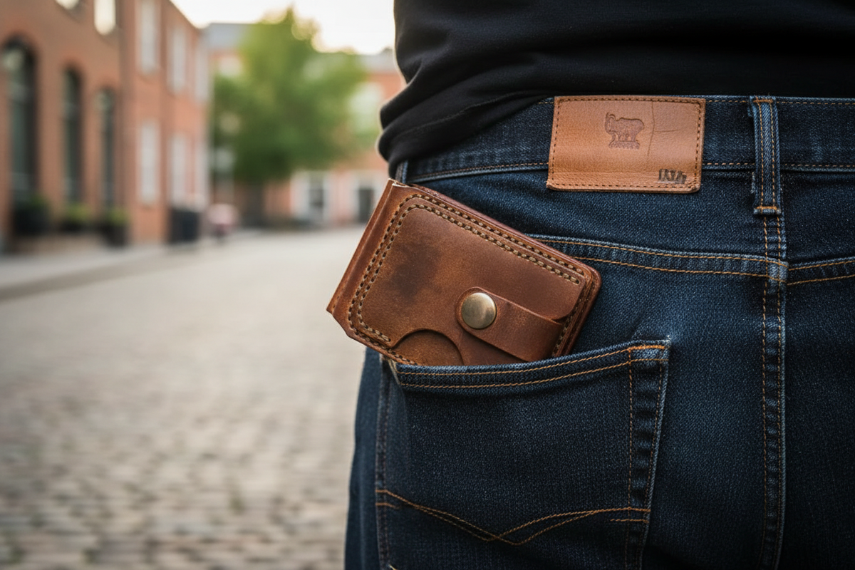 Leather Wallet - Brown