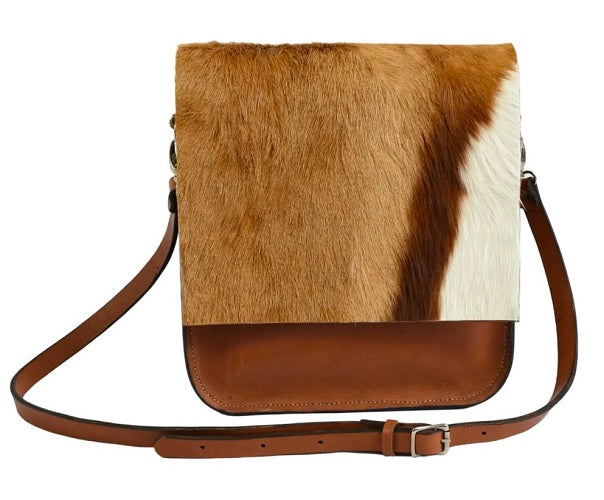 Springbok Leather Bag - front view