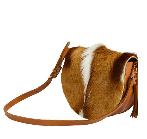 Springbok Leather Bag - side view