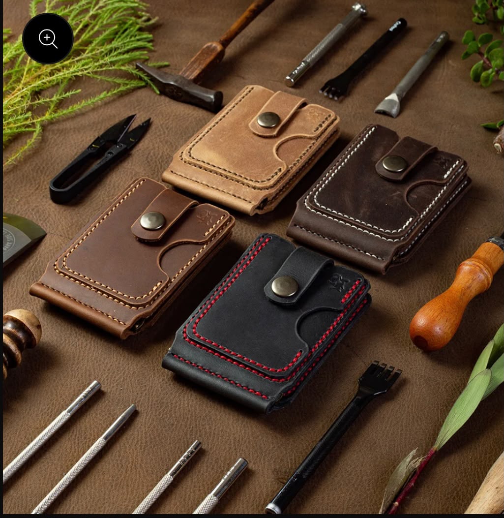 Leather wallet collection - multiple colours