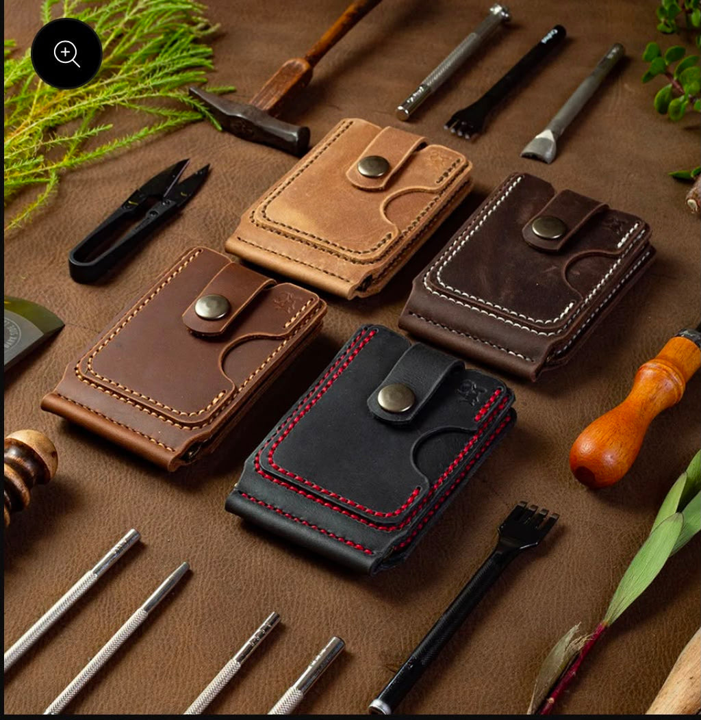 Leather Wallet - Brown