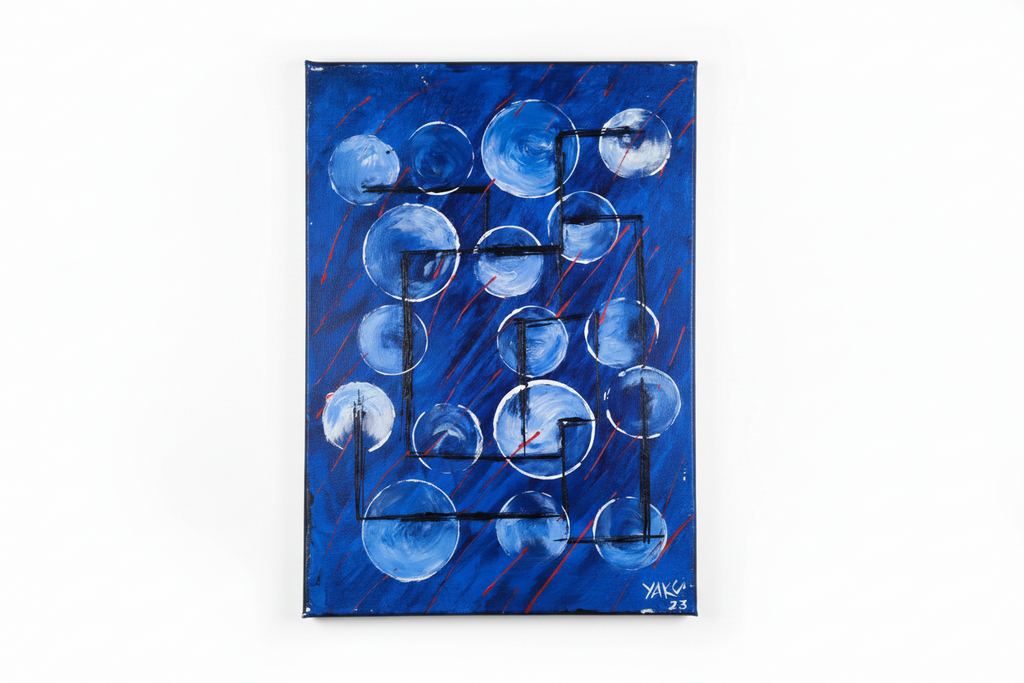 Molicules - Original Acrylic Portrait by Yaku