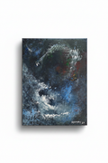 Stormlight Reverie, a complete unframed portrait-format acrylic painting by Herman Groenewald isolated on a clean white background