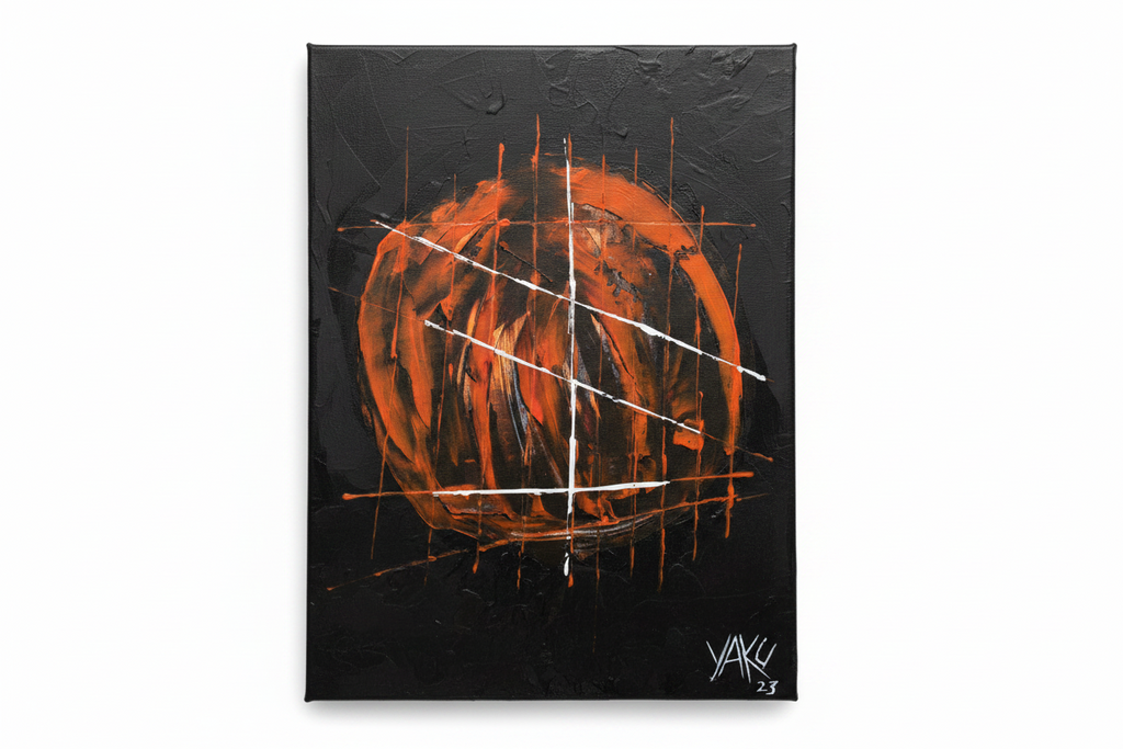 Why This? - Original Acrylic Portrait by Yaku