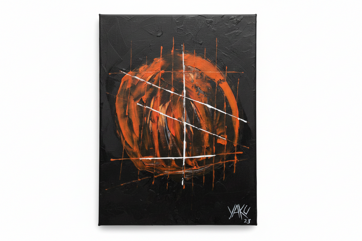 Why This? - Original Acrylic Portrait by Yaku